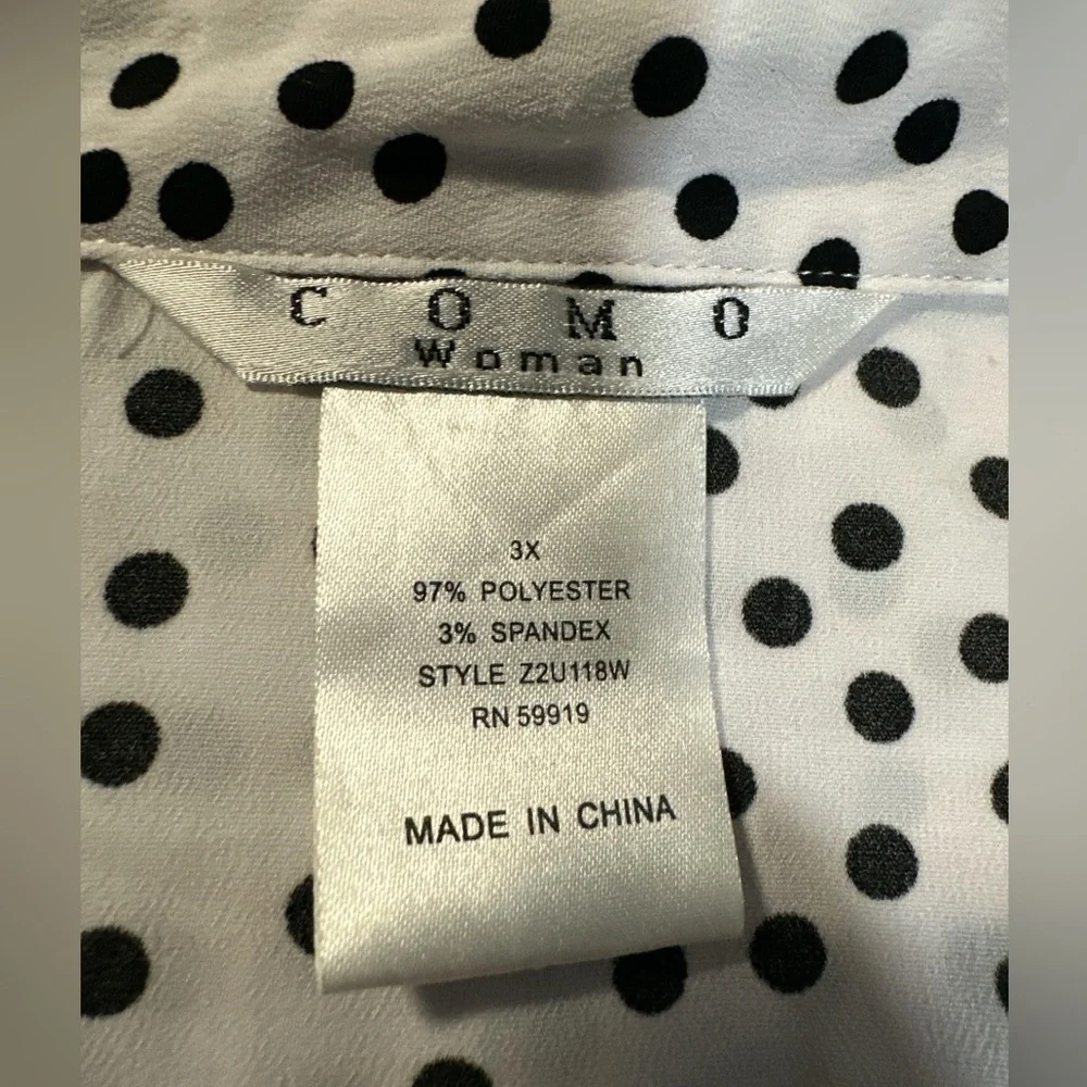 Polka Dot Women's Blouse - Picture 5 of 5